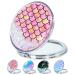 Beem Jun Compact Mirror Quicksand Vanity Mirror Mini Pocket Mirror Cute Mirror with Mini Sanding Glitter Foldable Travel Purse Mirror (Rose Red Mermaid)