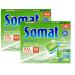 Somat all in 1 Pro Nature dishwasher tabs 112 (2x56) tabs environmentally friendly with 100 percent somat performance with water-soluble film 2 pieces (2 pack)