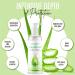 Dermaxgen Organic Aloe Vera Gel with Witch Hazel, Vitamin C & E - Skin Soothing, Moisturizing and Repair Formula - Nutrient Rich, Cold Pressed - 8.5oz / 12oz / 16oz - Buy Online on GoSupps.com