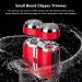 Electric Beard Trimmer Type C Charging 360mAh IPX7 Curved Mesh Wet and Dry Dual Use Zinc Alloy Electric Mini Beard Shaver for Travel (Red) - Buy Online on GoSupps.com