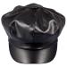 Samtree Women Newsboy Hats, Visor Beret Cabbie Hat 8 Panel Ivy Cap PU Leather Black