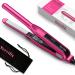 Terviiix Small Flat Irons for Short Hair  Pencil Flat Iron Hair Straightener for Edges  Small Straightening Iron for Pixie Cut & Touch Ups  Ceramic Flat Iron Curling Iron in One  Dual Voltage  1/2 1/2 Inch