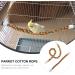 PopetPop 2pcs Flexible Multi-Color Bird Rope Toys - Bungee Ropes for Parakeets Cockatiels & More | 30x1.5 cm - Buy Online on GoSupps.com