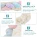 Beaupretty Plush Spa Headband - 2pcs Cute Heart Coral Fleece Makeup Headband for Women, Soft Elastic Wrap for Shower - White - Buy Online on GoSupps.com