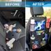Kimsky 2er Autositz Organizer | Waterproof Backseat Protection for Kids | Children's Toy Storage & Tablet Holder - Black (2PCs) - Buy Online on GoSupps.com