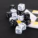 48-Piece MTG Dice Counters Set for Magic The Gathering | Creature Stats Buff Cube D6 Dice | CCG Card Game Accessory (Black & White) - Buy Online on GoSupps.com