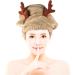 Lurrose Christmas Antler Hair Dry Towel - Quick Drying Hair Wrap & Shower Cap for Women & Girls - Buy Online on GoSupps.com