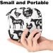 Shop Women's Binding-Up Bags: Farm Animals Silhouette Storage for Menstrual Needs | Multi-Zip Pocket Design - Buy Online on GoSupps.com