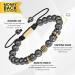 MagnetRX Hematite Bracelet - MAX Strength Magnetic Stones - Gold Zeus 8mm Bead - Men and Women - Buy Online on GoSupps.com