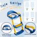YMINA Potty Training Seat with Step Stool Ladder for Boys Girls - Blue, Foldable, Adjustable, Anti-Slip Pad - Kids Toilet Seat with Handles & Splash Guard - Buy Online on GoSupps.com