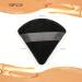 12 Black Triangle Makeup Powder Puffs | Soft Velour Cotton Sponges for Setting & Loose Powder - Ideal for Foundation & Mineral Makeup - Buy Online on GoSupps.com