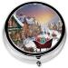 Christmas Village Mini Pill Box | 3 Compartment Travel Organizer | Portable Medicine Case for Home & Office - Buy Online on GoSupps.com