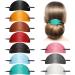 Leather Hair Clip with Stick Faux Leather Hair Barrette Hair Tie Leather and Stick Hair Slide Oval Shape Hair Pins Ponytail Holders Hair Accessories for Women Girls (Vivid Style 10) 10 Vivid Style