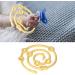 Alomejor Baby Pacifier Strap - Adjustable Silicone Teething Band Soft & Stretchy Holder in Yellow - International Shipping - Buy Online on GoSupps.com