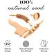 Tuuli Accessories Maderotherapy Wood Set | Massager Roller for Cellulite & Lymphatic Drainage - Buy Online on GoSupps.com