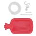 Mrisata home inlet bag set home inlet bag set inlet bag set 2 l home input bag set corrugated hose hook buckle sieve rubber input bag set for showering blue (red)