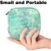 Buy Muooum Menstrual Polster Zipper Bag for Women - Green Tie Dye Musical Notes | Stylish & Functional Tampon Organizer - Buy Online on GoSupps.com