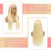 22 Inch Blonde Lace Front Wig Human Hair 150% Density Pre-plucked HD 613 Straight Lace Frontal Wig for Women - Glueless and Natural Looking - Buy Online on GoSupps.com