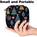 MUOOUM Christmas Gingerbread Pattern Portable Period Bag for Women & Girls | 4.7x6.6 Inch Menstrual Cup & Pad Holder - Buy Online on GoSupps.com