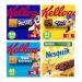 Cereal Bars Bundle Consisting of Kelloggs Cereal Bars Frosties Coco Pops Rice Krispies and Nesquik Cereal Bars 6 Per Box (4 Pack)