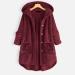 Shop Premium Hanxiulin Oversized Plush Hoodie Jacket - Women's Winter Coat in Red & More | XXL Available - Buy Online on GoSupps.com