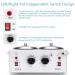 Double Wax Warmer Professional Electric Heater Machine for Hair Removal | Dual Pot Paraffin Facial Body SPA Salon Equipment with Adjustable Temperature | 71 Piece Set - Buy Online on GoSupps.com