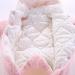 Borlai Baby Winter Snowsuit Romper | Fleece Hooded Onesie for Girls Boys | Pink | 6-9 Months - Buy Online on GoSupps.com
