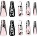 FEIlei Halloween Press on Nails Coffin False Nails with Designs for Nail Salon Home - Buy Online on GoSupps.com