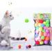 VOVIGGOL 30pcs Cat Toy Balls - 3CM Soft Pompom Balls in 10 Colors for Indoor Cats | Interactive Quiet Play & DIY Crafts - Buy Online on GoSupps.com