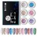 Beautilux Gel Polish Kit Dazzling Nail Gel Polish Holographic Sequins Nails Art Gels Lacquer Glitter Bling Gel Varnish 6pcs/Set - (Color: 001-006)