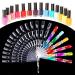 MORGLES 150 Stiletto Nail Display Tips with Ring - Nail Polish Sample Sticks for Salon Practice - Buy Online on GoSupps.com