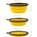 Buy PhoneNatic Foldable Silicone Dog Bowl - Yellow Travel Bowl for Dogs & Cats 350 ml with Carabiner - Perfect for Pet Lovers! - Buy Online on GoSupps.com