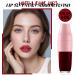 DAGEDA Lip Tint Stain - Highly Pigmented Glossy Lip Colour & Cheek Tint | Moisturizing Liquid Lipstick with Soft Brush Head (Raspberry) - International Shipping Available - Buy Online on GoSupps.com