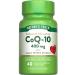 Nature's Truth Co-Q10 400mg | 40 Softgels | Maximum Strength Supplement | Enhanced Absorption | Non-GMO and Gluten Free Supplement