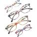 HEEYYOK Women s 4-Pack Cat Eye Reading Glasses - 2.50 Readers Lightweight & Flexible Design Colorful Patterns to Look Younger - Buy Online on GoSupps.com