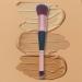 Foundation & Concealer Brush - Dual-Ended Makeup Applicator for Flawless Finish - Cruelty-Free Black Brush for Liquid Cream & Powder - Buy Online on GoSupps.com