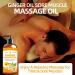 Ginger Oil Massage Therapy - Lymphatic Drainage & Sore Muscle Relief | Natural Ginger Body Oil with Arnica - Warming Soothing Gua Sha Massage Oil - Buy Online on GoSupps.com