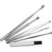 Bumdenuu 6Pcs Ear Pick Set Stainless Steel Earpick Ear Wax Curette Remover Spoon Spiral Ear Clean Tool With Case - Buy Online on GoSupps.com
