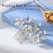 Handcess Silver Rhinestone Bridal Hair Comb - Elegant Crystal Wedding Accessories for Women & Girls - Buy Online on GoSupps.com