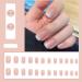 24Pcs Square Press On Nails with Glue - Medium Pink Gradient False Nails Set for Women and Girls - Buy Online on GoSupps.com