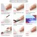 3 Colors UV Nail Gel for Nail Extension Base and Top Coat Nail Brush Nail Forms - Buy Online on GoSupps.com