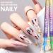 Quick-Drying Gel Nail Polish Pen Kit Easy-to-Use Smudge-Proof Pens Versatile Fine Markers | Creative Nail Art Canvas Art DIY Home Projects - Buy Online on GoSupps.com