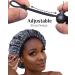 Raydior Silk Bonnet: Reversible Double Satin Layers Sleep Cap with Hairbrush | Adjustable, Gray Color | Silk Bonnet for Hair Protection - Buy Online on GoSupps.com
