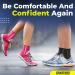 SPARTHOS Ankle Compression Socks - Plantar Fasciitis Sleeves with Arch Support - Men and Women Foot Ankle Brace - XL Black (Pack of 2) - Buy Online on GoSupps.com