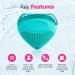 Pop Sonic Strawberry 3-in-1 Skin Exfoliating Cleanser - Turquoise - Buy Online on GoSupps.com