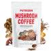 PUTRIZEN Mushroom Coffee with 6 Adaptogenic Mushrooms & MCT Oil - Instant Mushroom Coffee Powder with 2500mg of Mushrooms for Focus Energy Digestion Gut Health Immunity & Sleep 30 Servings