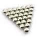 RuiLing 120pcs Silver DIY Nailhead Round Dome Studs Assorted Kit Leathercraft Rivet Metal Punk Spikes Spots for Punk Rock Leather Craft Clothes Belt Bag Shoes Jewelry Decorations 6/8/10/12mm