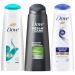 3 x 250ml | Dove Daily Moisture & Intensive Repair Shampoo for Women | Fresh Clean 2 in 1 for Mens Shampoo Bundle | 3 Pack