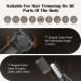 Waterproof Body Hair Trimmer Kit - Cordless Adjustable Combs & Interchangeable Heads for Safe Groin Chest Back & Armpit Grooming - Buy Online on GoSupps.com