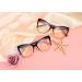 FEISEDY Trendy Cateye Blue Light Blocking Glasses for Women - TR90 Spring Hinges B2676 Black & Pink - Buy Online on GoSupps.com